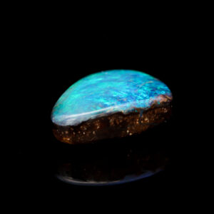 Unset Blue Green Boulder Opal