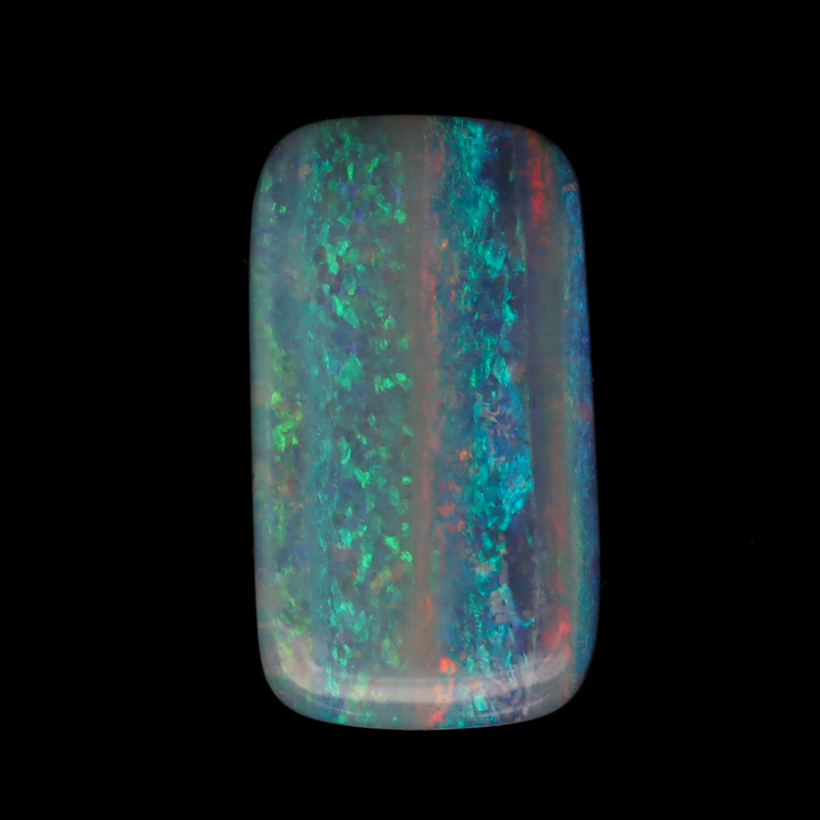 Unset Blue Green Boulder Opal