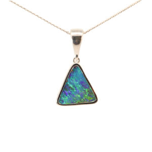 Solid Boulder Opal Pendant