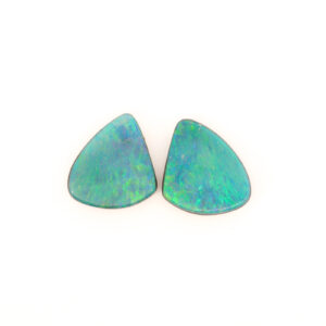 Solid Unset Boulder Opal Pair
