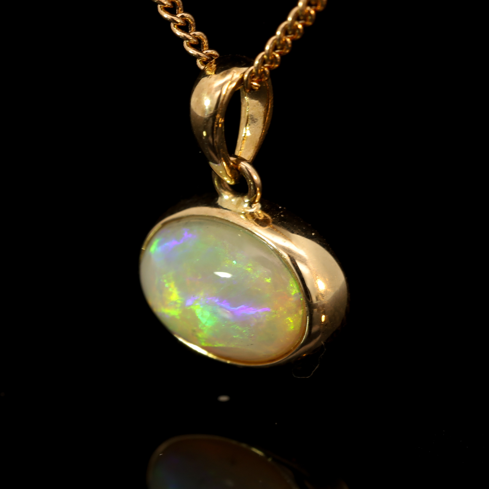 Yellow Gold Blue Green Yellow Orange Pink Crystal Opal