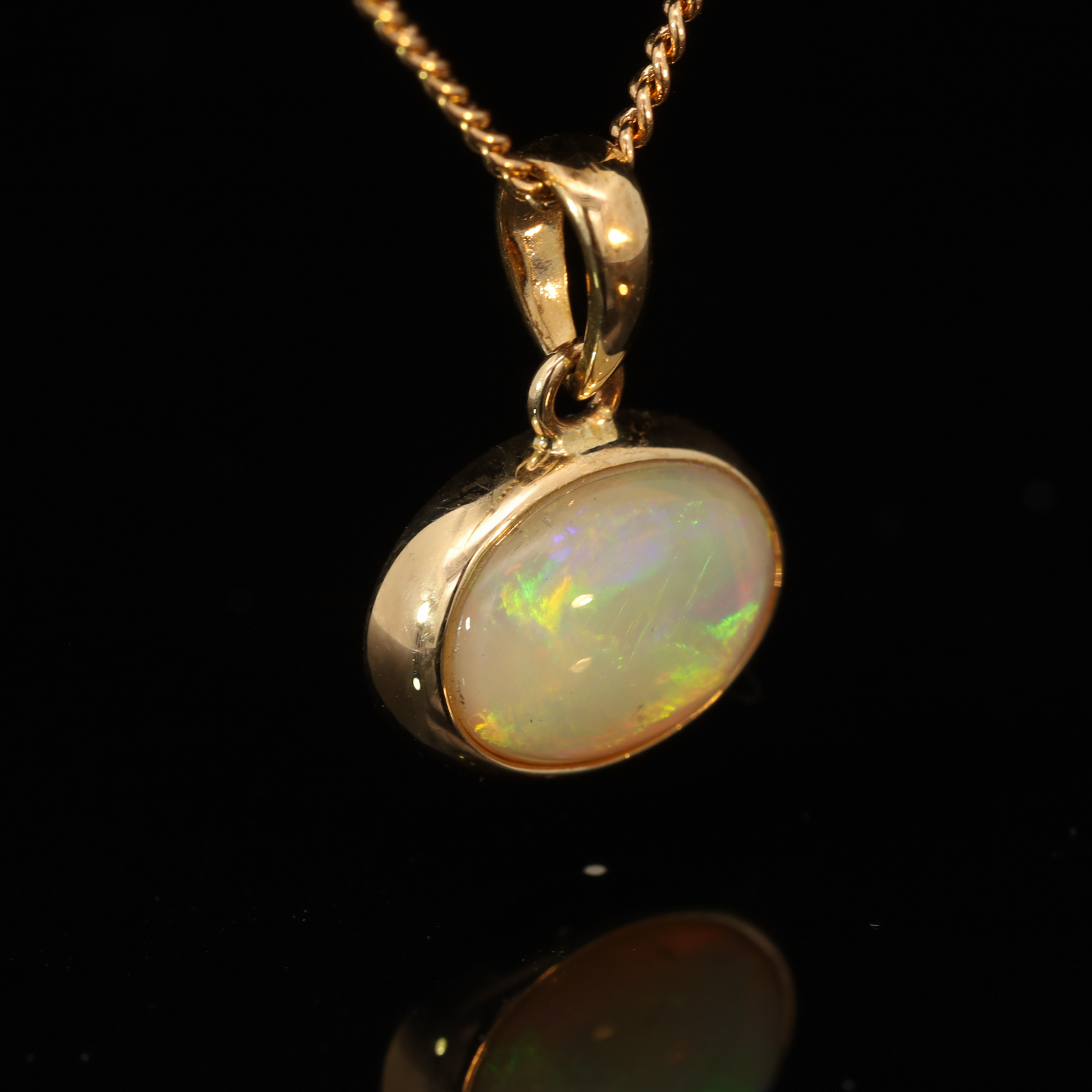 Yellow Gold Blue Green Yellow Orange Pink Crystal Opal