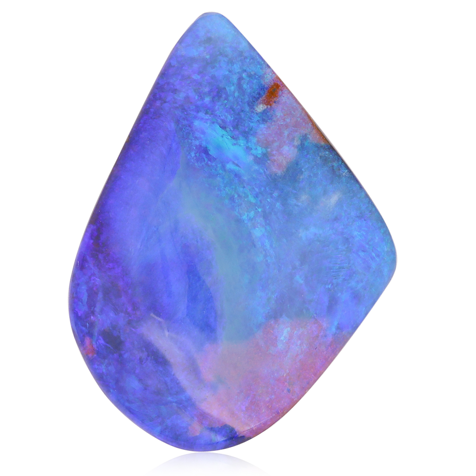 Unset Blue Green Purple Boulder Opal