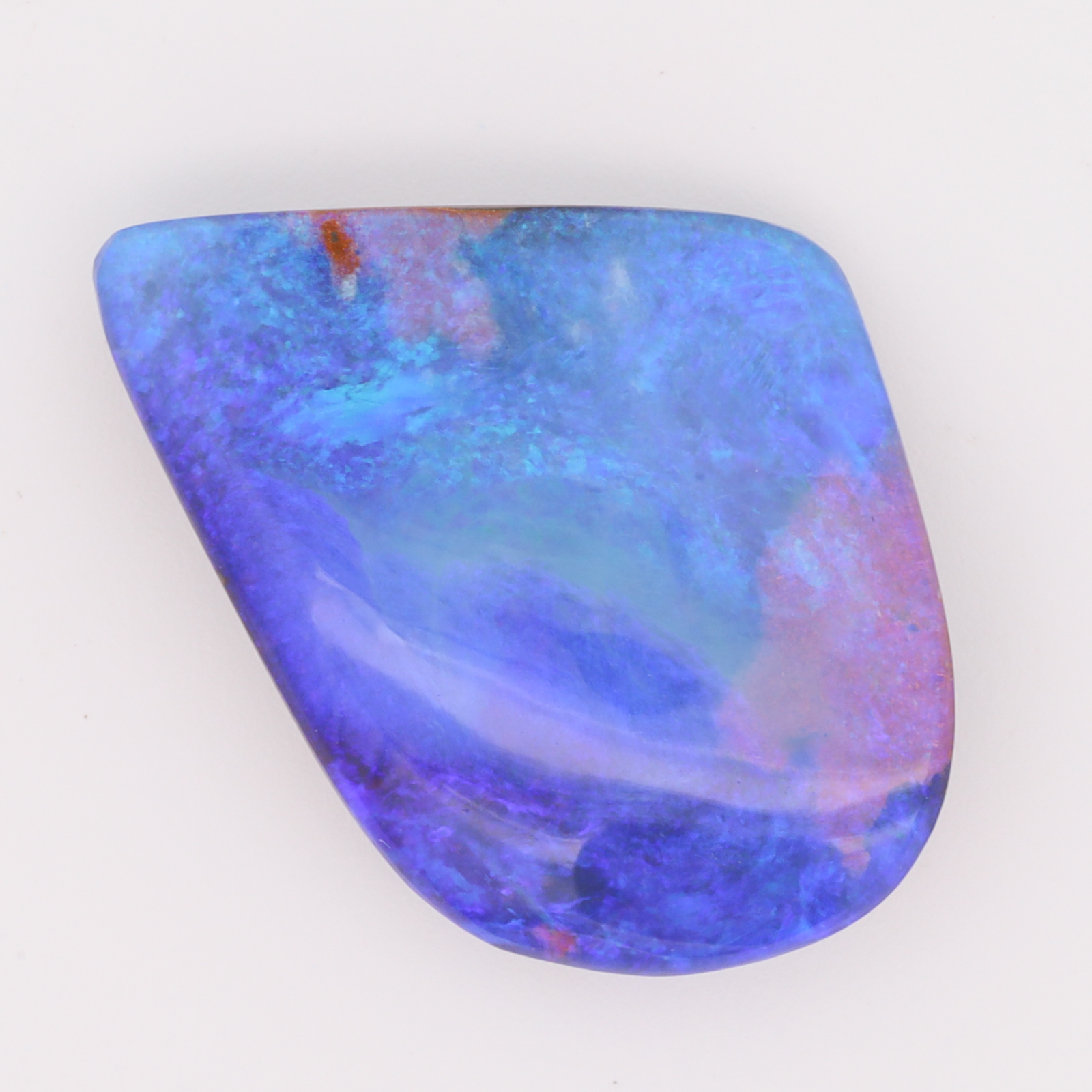 Unset Blue Green Purple Boulder Opal
