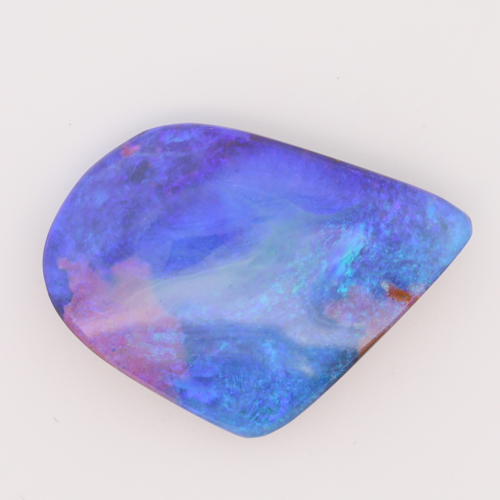 Unset Blue Green Purple Boulder Opal