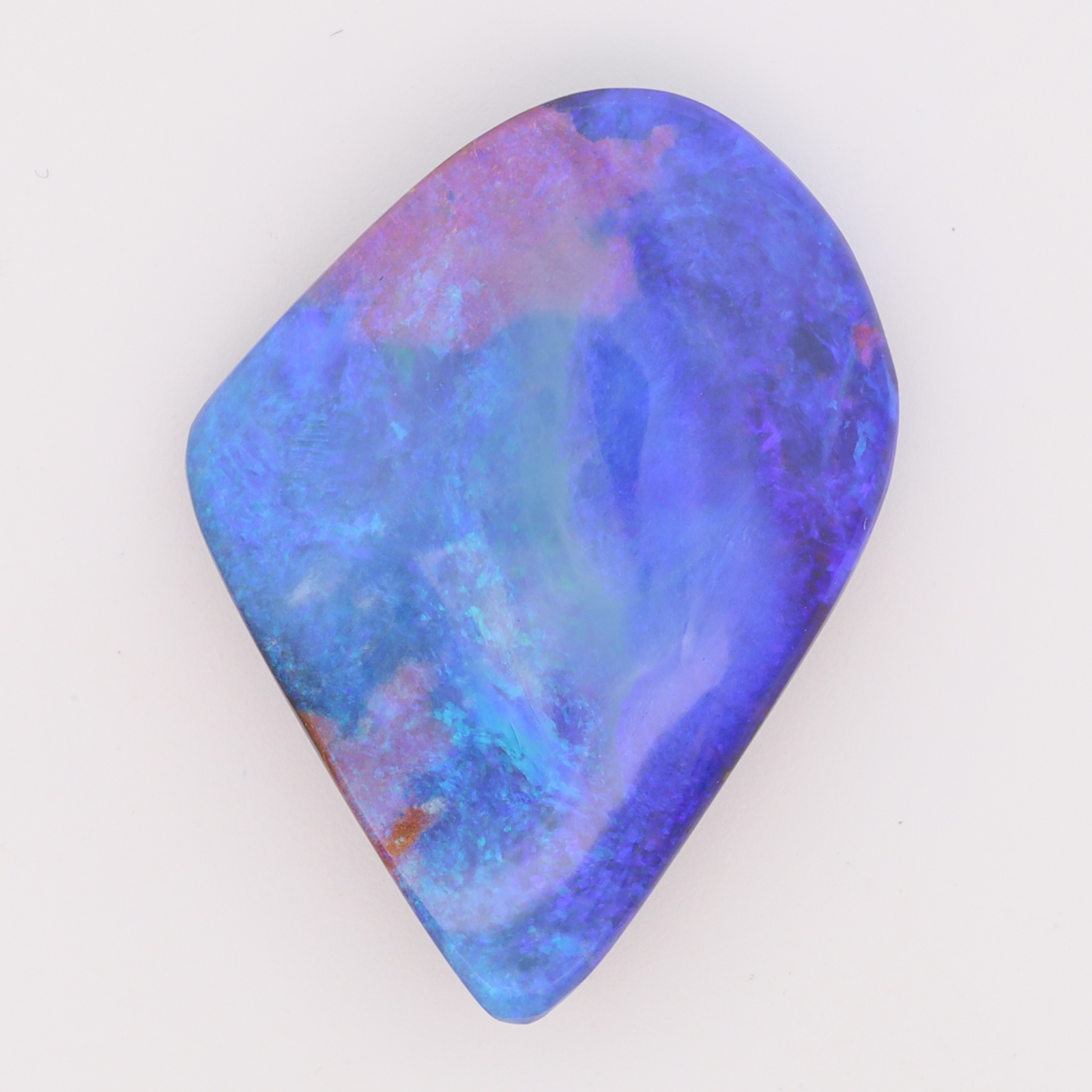 Unset Blue Green Purple Boulder Opal