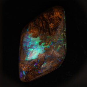 Unset Blue Green Purple Boulder Opal