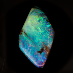 Unset Blue Green Purple Boulder Opal