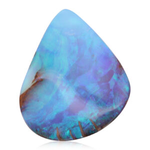 Unset Blue Green Purple Boulder Opal