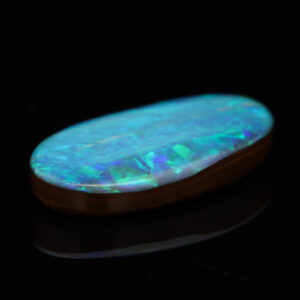 Unset Blue Green Boulder Opal