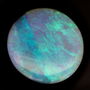 Unset Blue Green Semi Black Opal