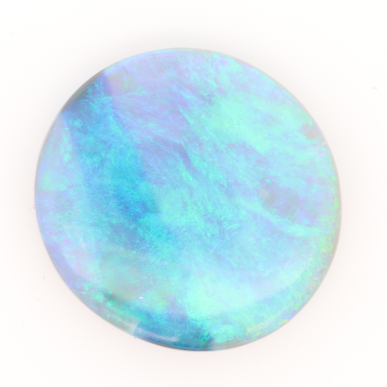Unset Blue Green Semi Black Opal