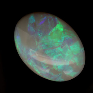Unset Blue Green Crystal Opal