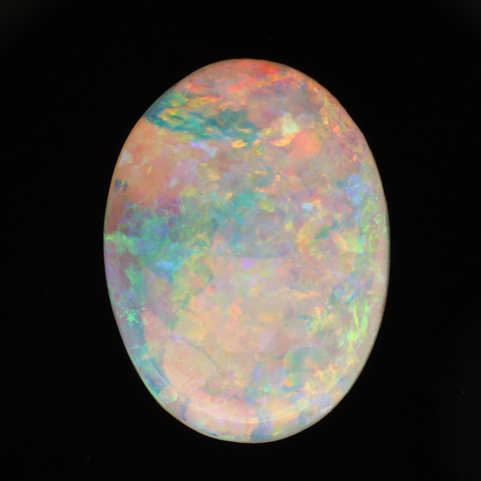 Unset Blue Green Yellow Orange Crystal Opal