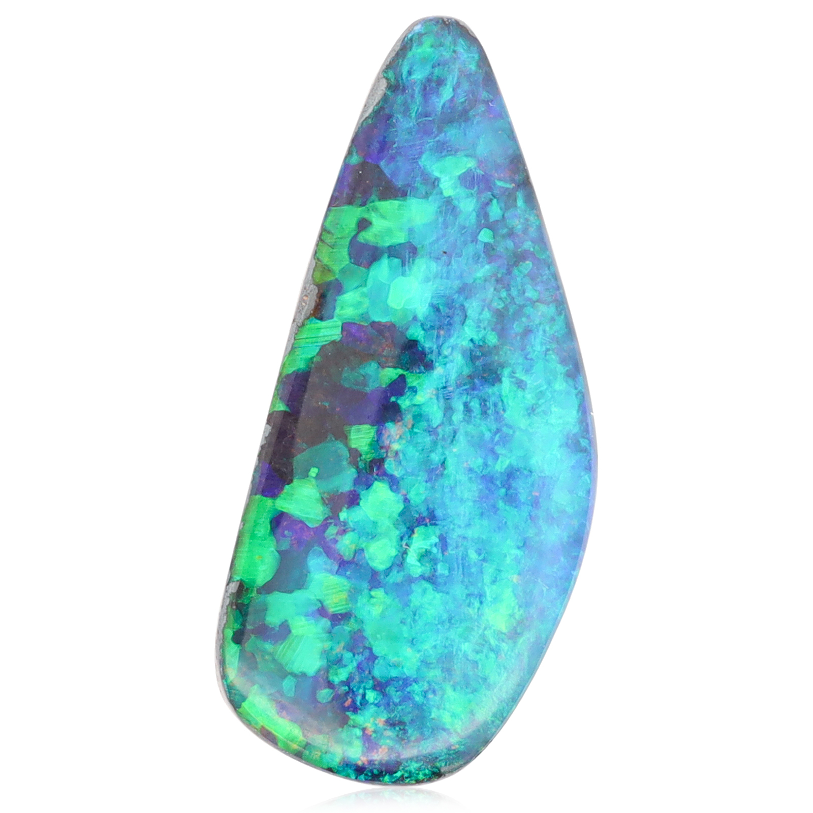 Unset Blue Green Boulder Opal