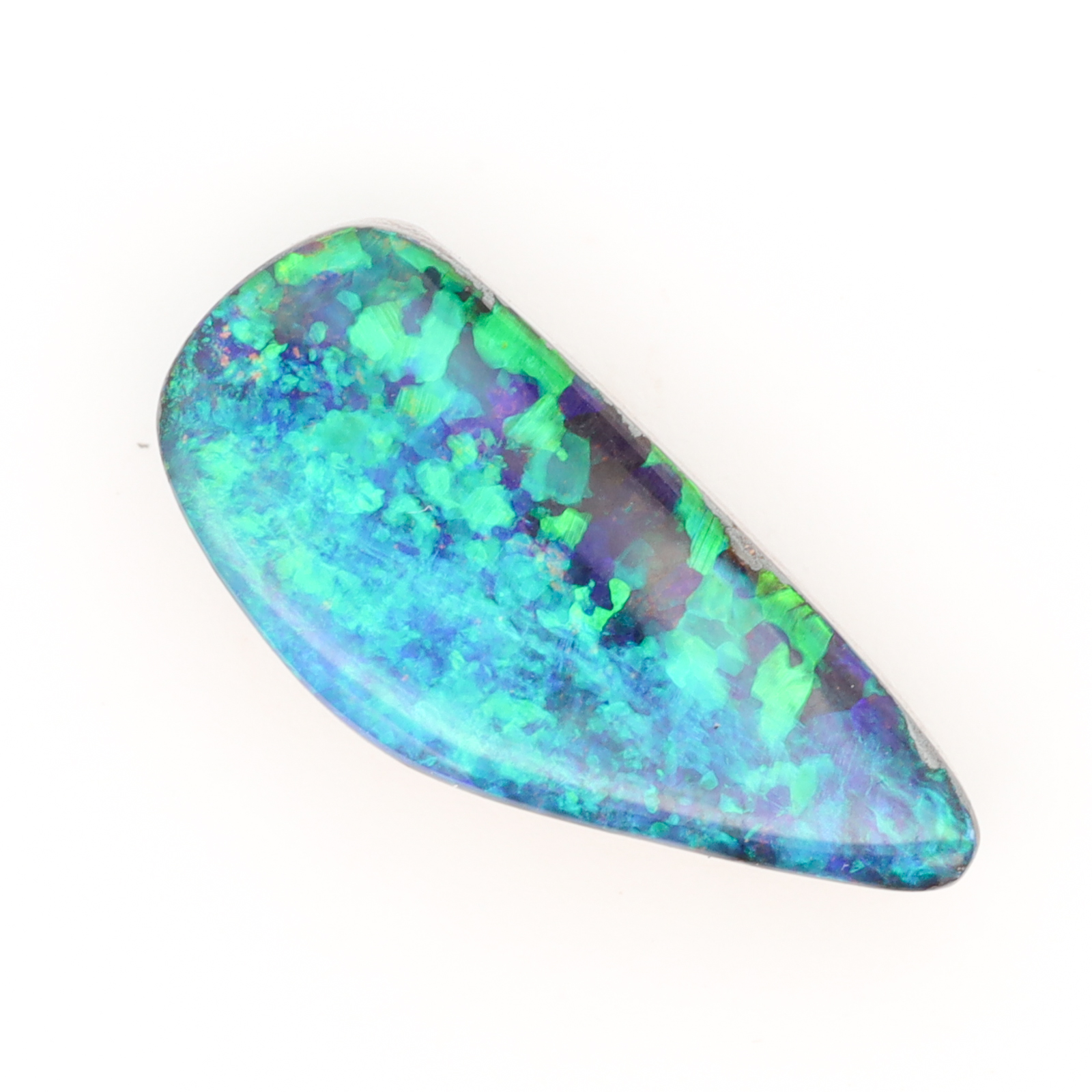 Unset Blue Green Boulder Opal
