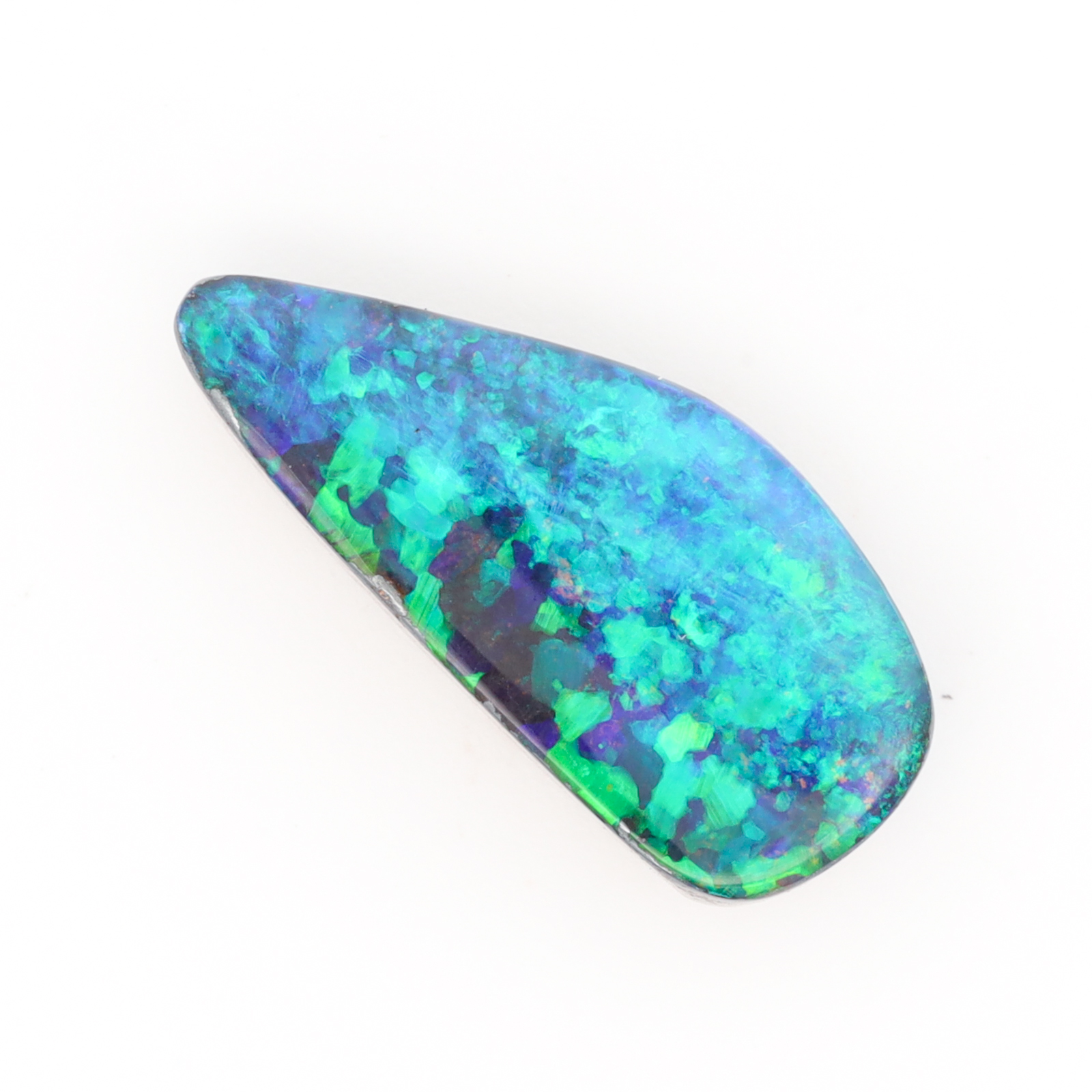 Unset Blue Green Boulder Opal