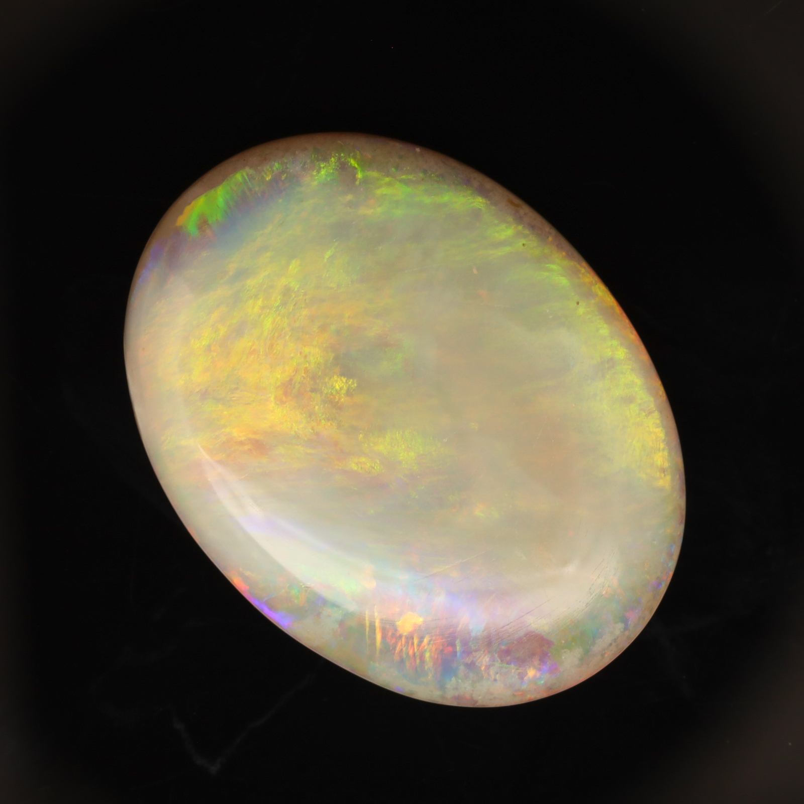 Unset Blue Green Yellow Orange Crystal Opal