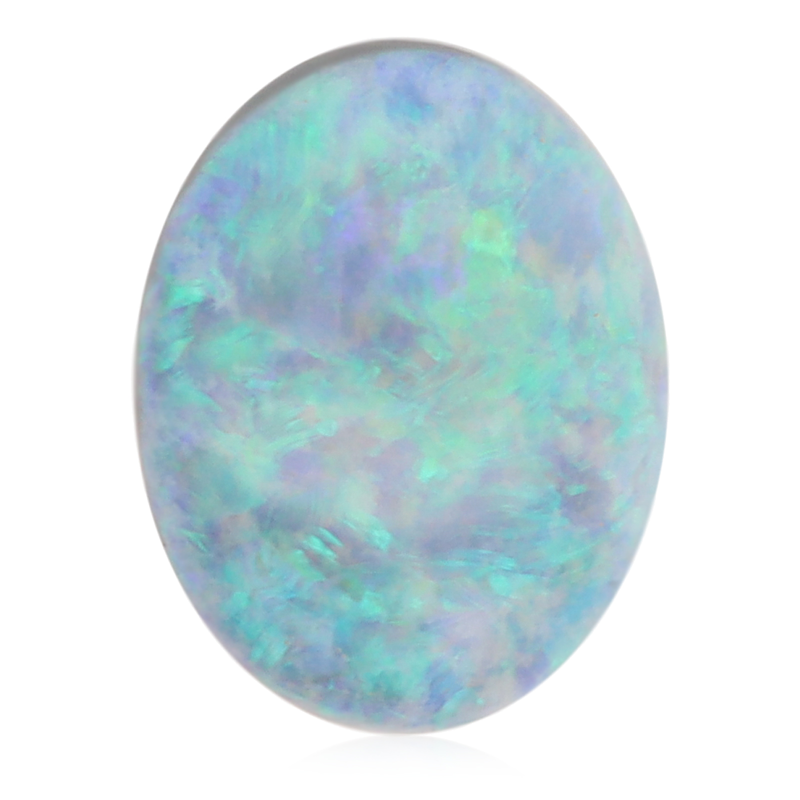 Unset Green Blue Semi Black Opal