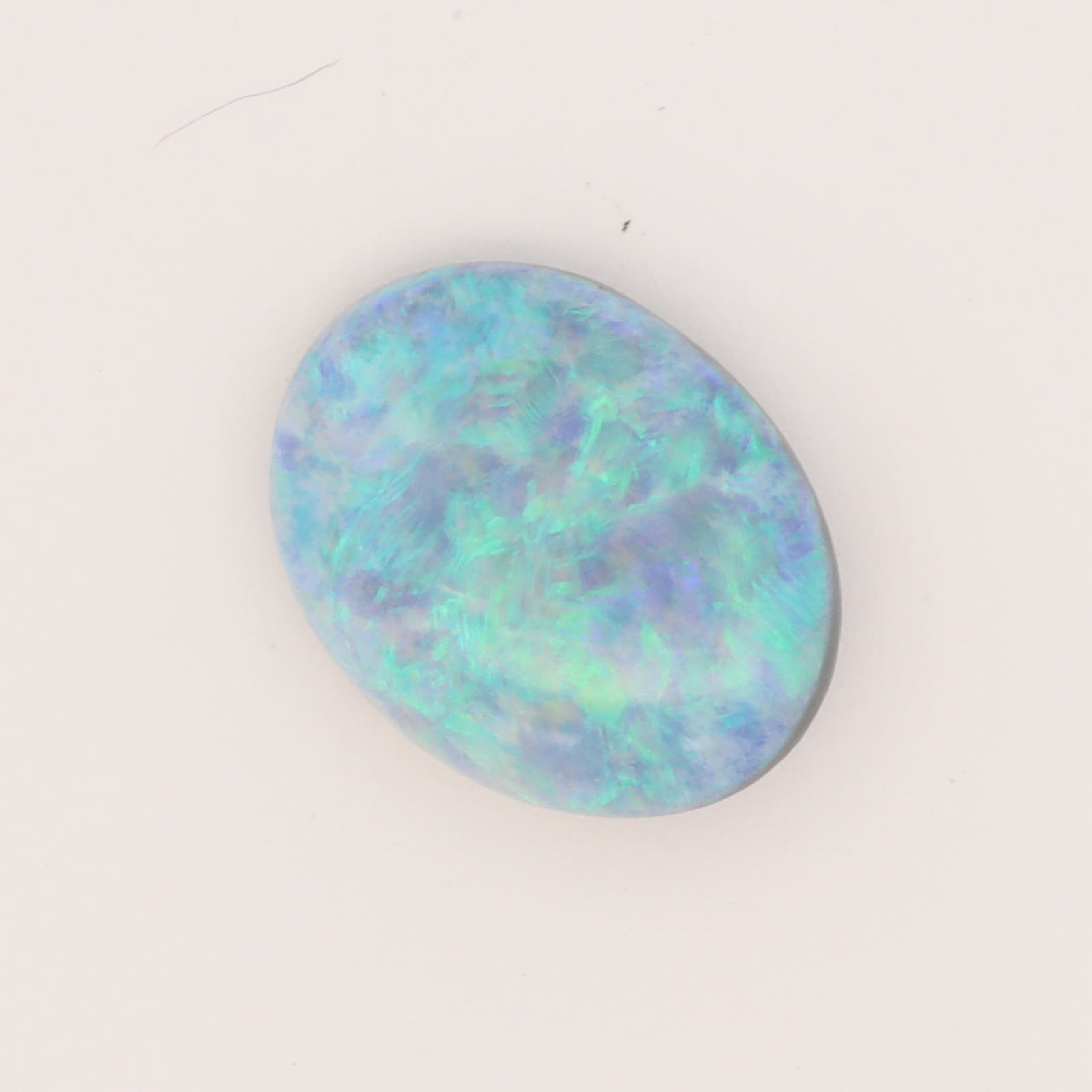 Unset Green Blue Semi Black Opal