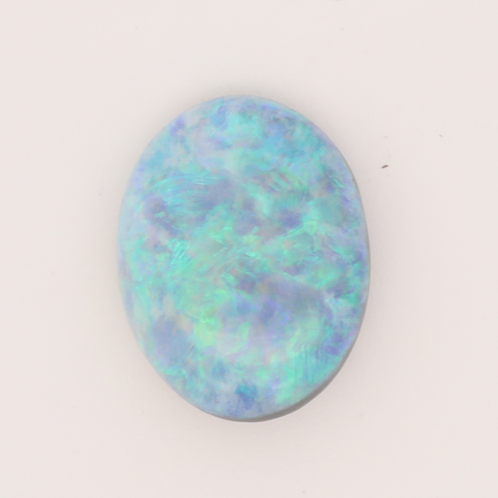 Unset Green Blue Semi Black Opal