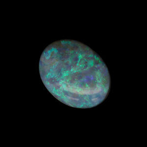 Unset Green Blue Semi Black Opal